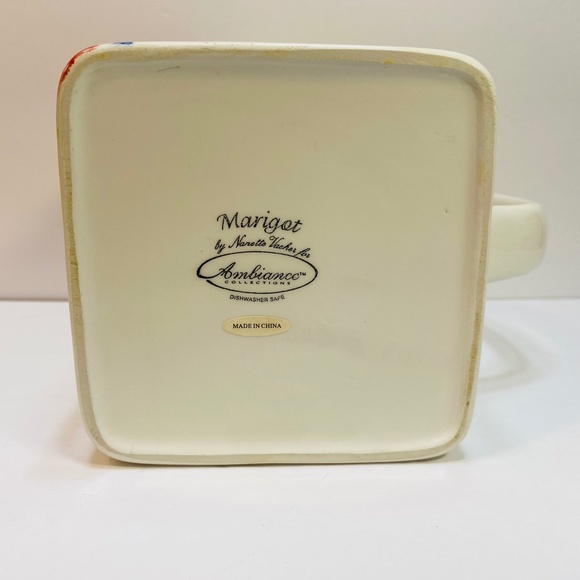 Very Rare AMBIANCE COLLECTION BY NANETTE VACHER Marigot Juice Pitcher EUC - Picture 8 of 11